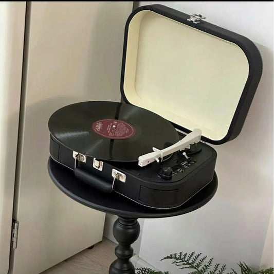 Retro Bluetooth Vinyl Record Player and Speaker Unit - - record player