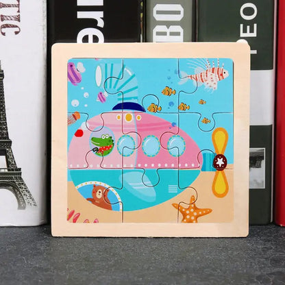 Kids Wooden 3D Puzzle - Kia Day Design