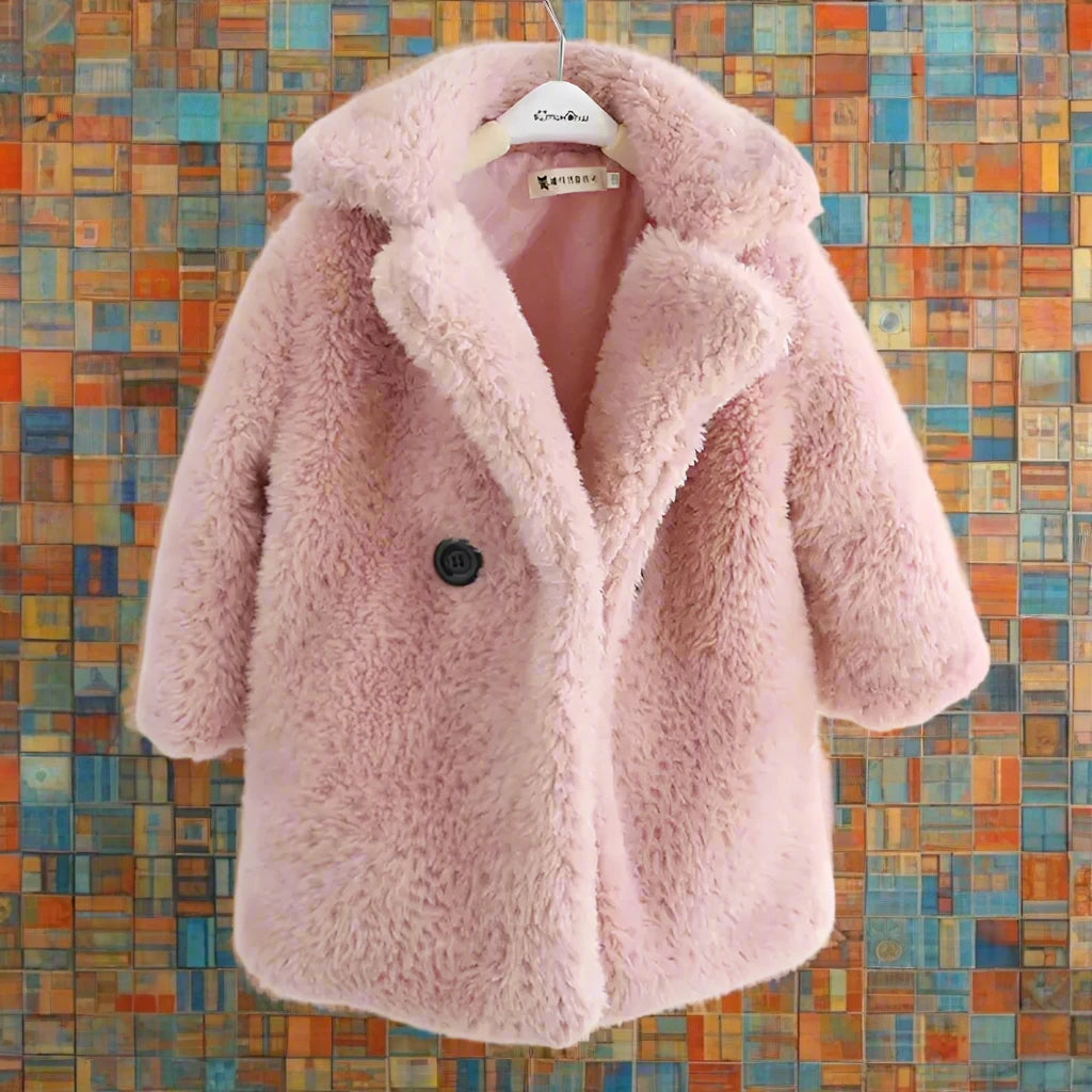 Big Kids Fur Coat In Autumn And Winter Coat