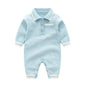 Knitted Baby One Piece Light Blue 12M