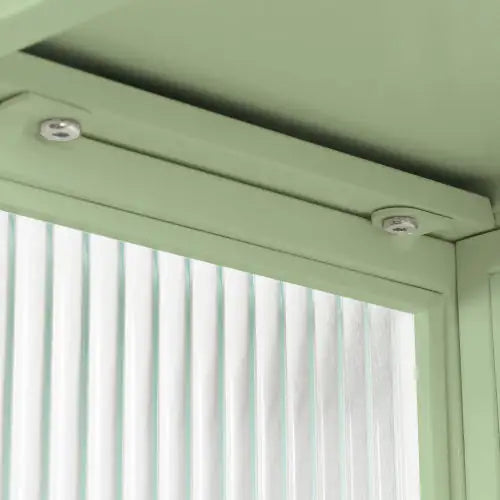 Green Glass Door Two-door Wall Cabinet - Kia Day Design