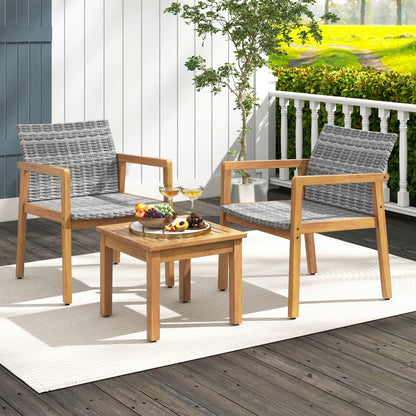 3 Pieces Patio Furniture Set  with Chair- DirectDeals- {{Product type}}