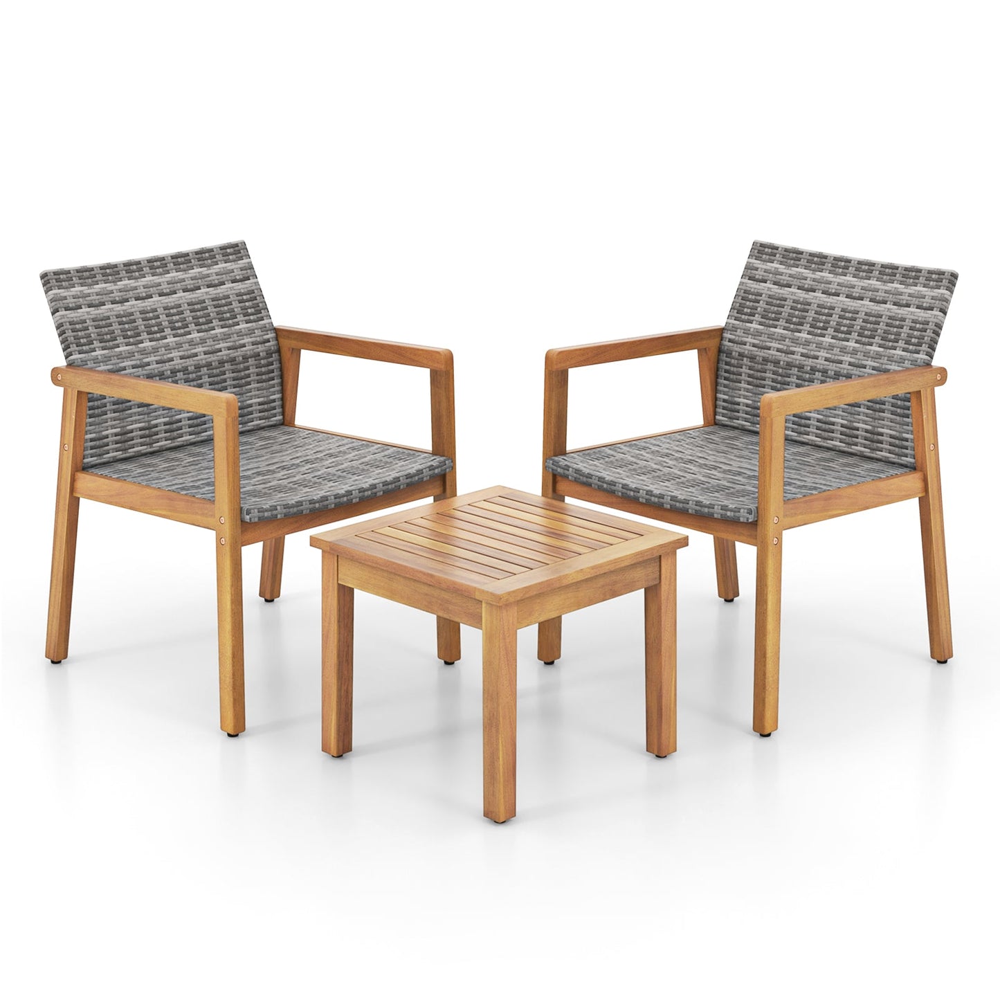 3 Pieces Patio Furniture Set  with Chair- DirectDeals- {{Product type}}