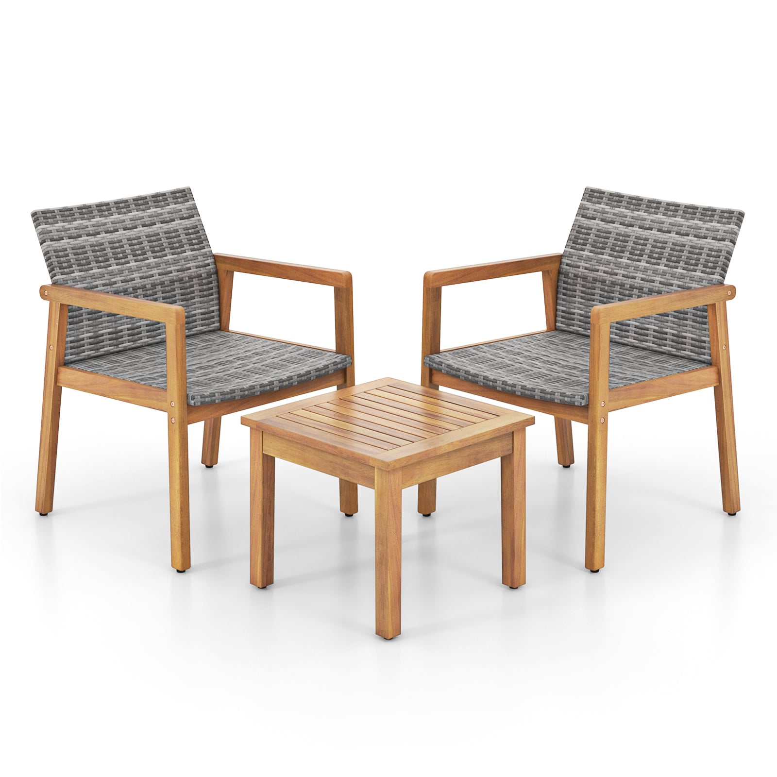 3 Pieces Patio Furniture Set  with Chair- DirectDeals- {{Product type}}
