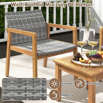 3 Pieces Patio Furniture Set  with Chair- DirectDeals- {{Product type}}