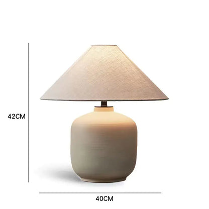 Zhongshan Ceramic Table Lamp - Vintage Japanese Style Kia Day Design