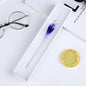 Artisan Glass Pen & Gold Ink Collection - Blue - glass pen
