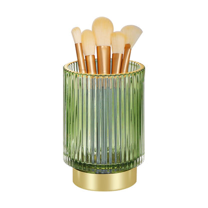 Fvstar Green Glass Decorative Storage Cup - - cup