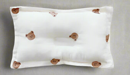 Cotton Quilted Infant Baby Pillow bear