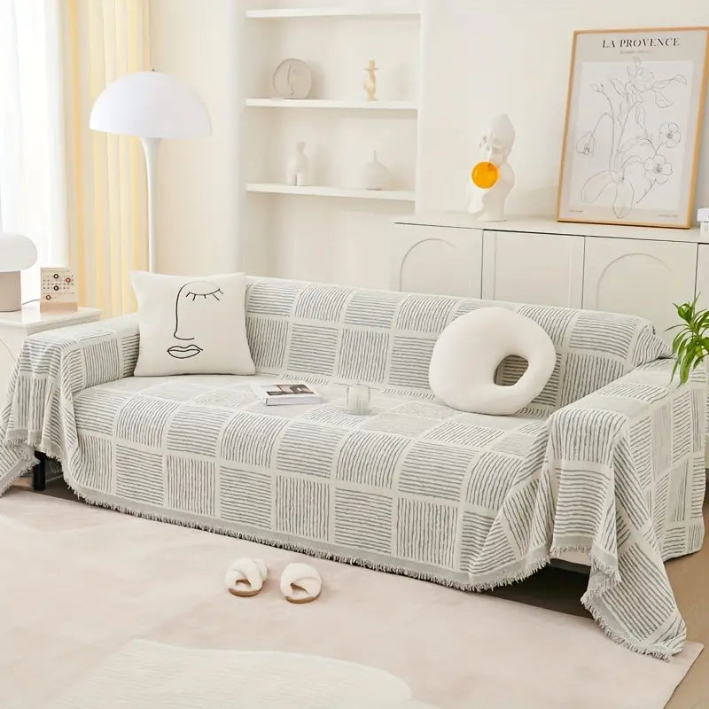 Soft Chenille Washable Cover - - Sofa blanket