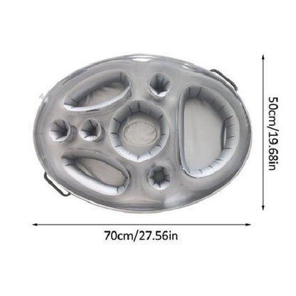Pineapple Pool Drink Holder & Floating Snack Tray - Gray 1 PCS - pool float
