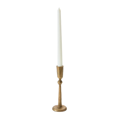 Antique Brass Hand-Forged Taper Candle Holder - - candle holder