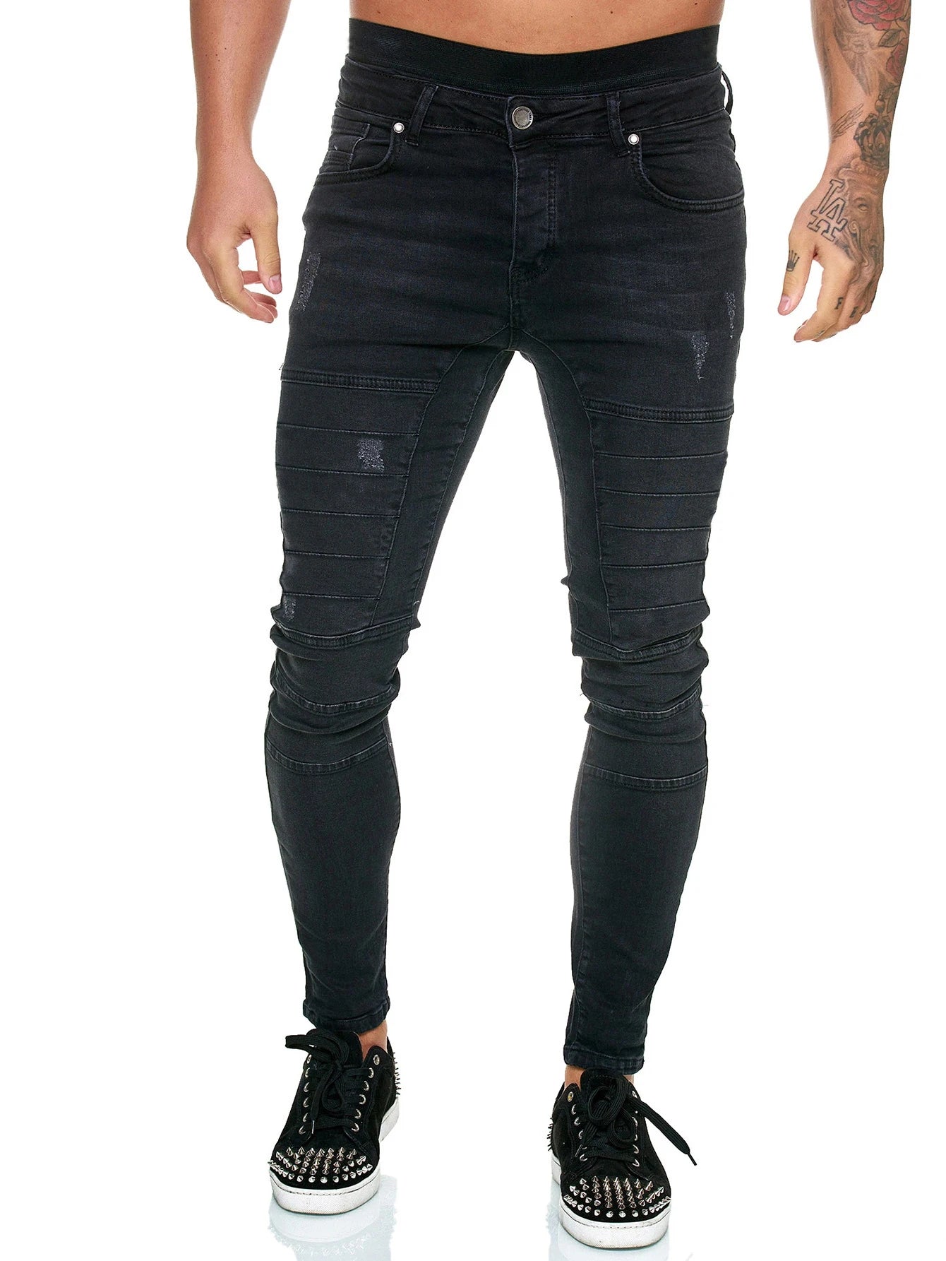 De Hombre Denim Jeans Stacked Stretch Super Skinny for Men Jeans