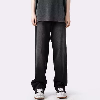 Retro Washed-Out Jeans - Black XXL - jeans