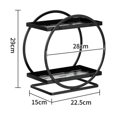 2 Tier Cosmetic Display Tray Makeup Organizer and Storage for Dresser Bathroom