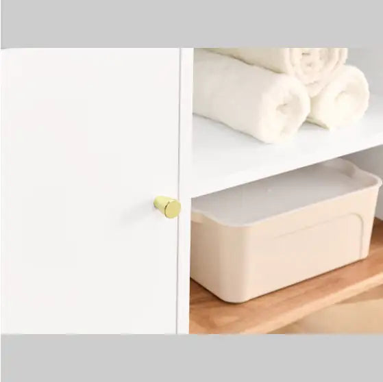 Floor Cabinet with Solid Wood Base - Kia Day Design