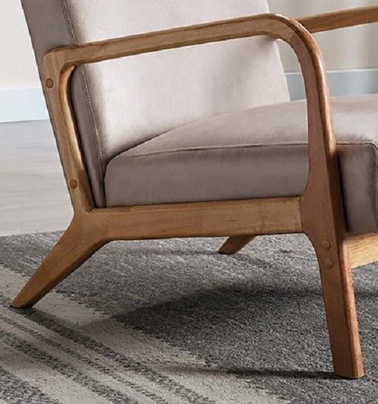 Classic Mid-Century Modern Accent Chairs, Open Framed Armchair With Cushioning- Unique Piece Furniture- {{Product type}}
