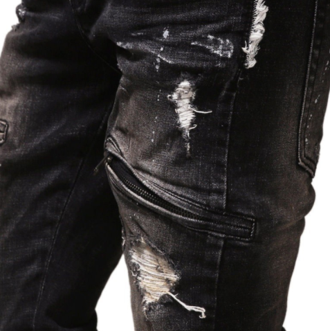 Riders Edge Distressed Denim - - jeans