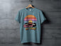 Raised On Vinyl Vintage Retro Style Design Graphic T-Shirt- Cloud 16 Clothing Co.- {{Product type}}