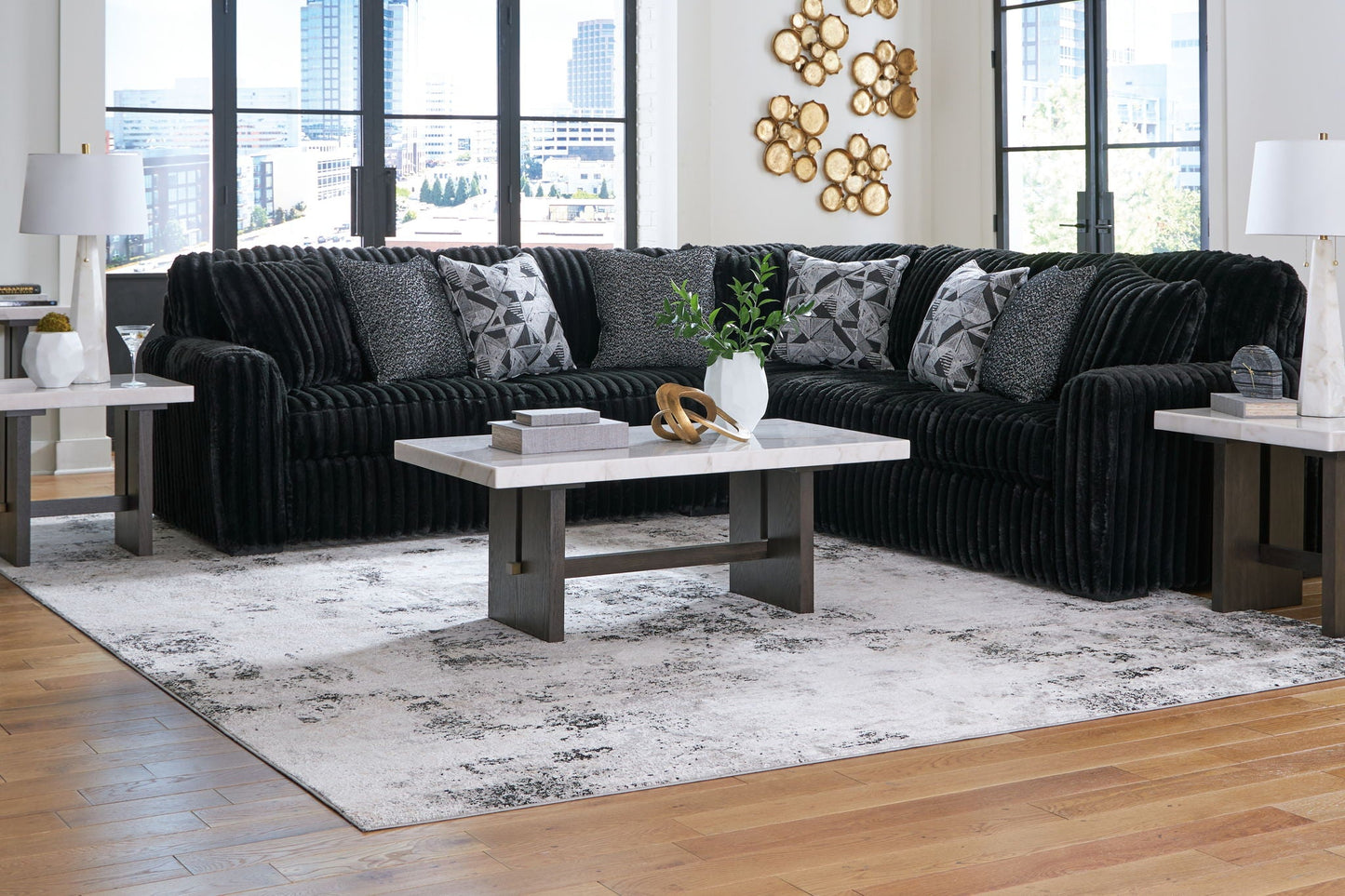Midnight-Madness - Sectional - - Stationary Sectionals