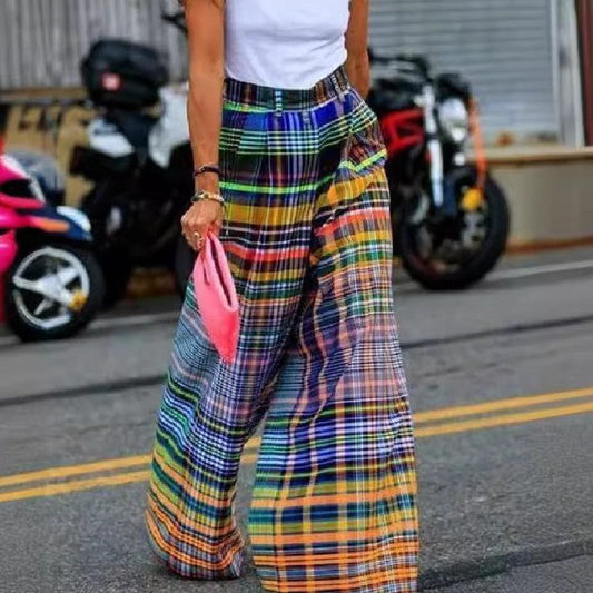 Ladies New Fashion Loose Street Trendy Straight Casual Pants - - 0