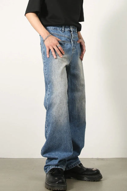Men's Mid Rise Jeans - -