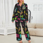 Baha Ranch The Last Round Up Satin Pajama Set - - Pajama Sets