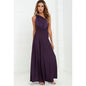 Long Wrap Dress - Purple Small - dress