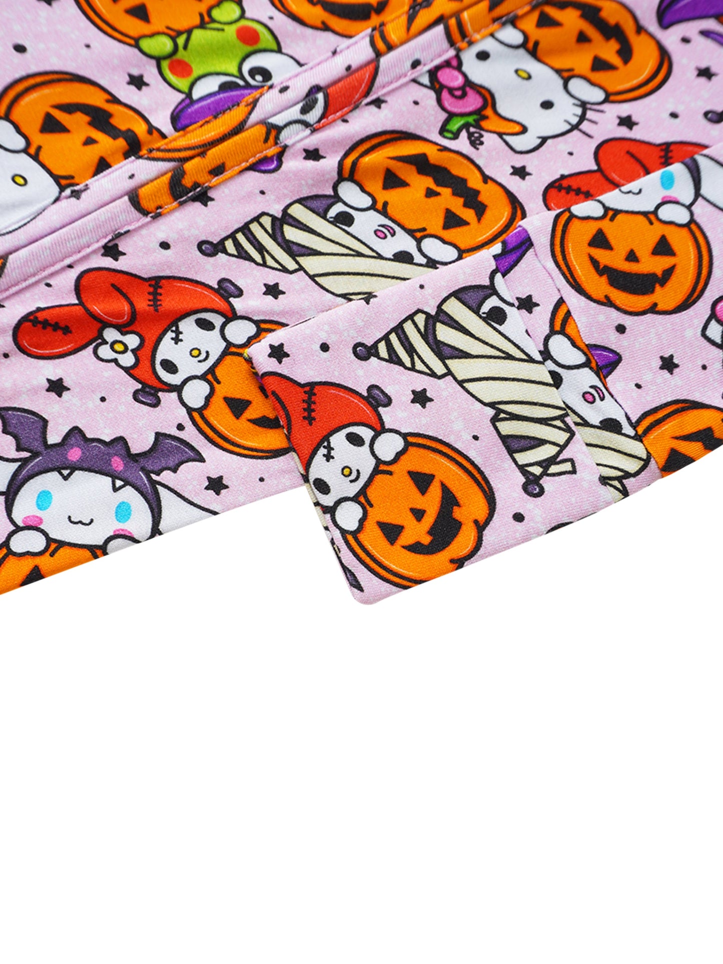PoshTOT Sanrio Hello Kitty Pumpkin Bamboo Baby Convertible Zippy Romper - - Zippy Romper