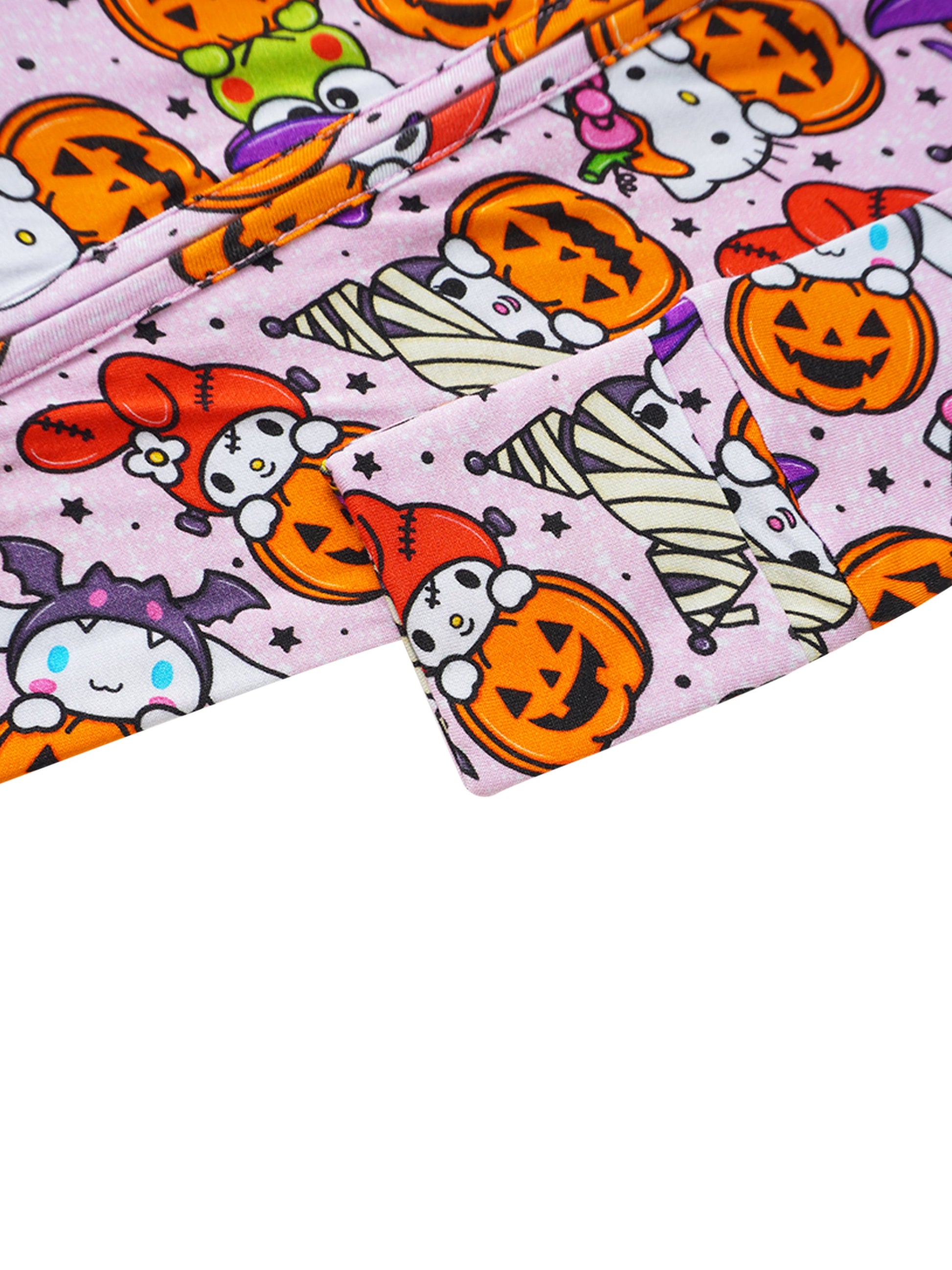 PoshTOT Sanrio Hello Kitty Pumpkin Bamboo Baby Convertible Zippy Romper - - Zippy Romper