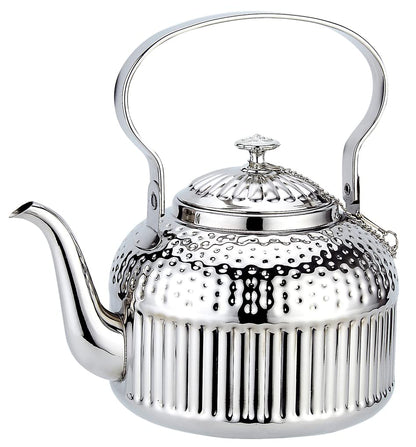 Classic 40Oz Silver Steel Tea Brewer - Silver 1200ml - tea pot
