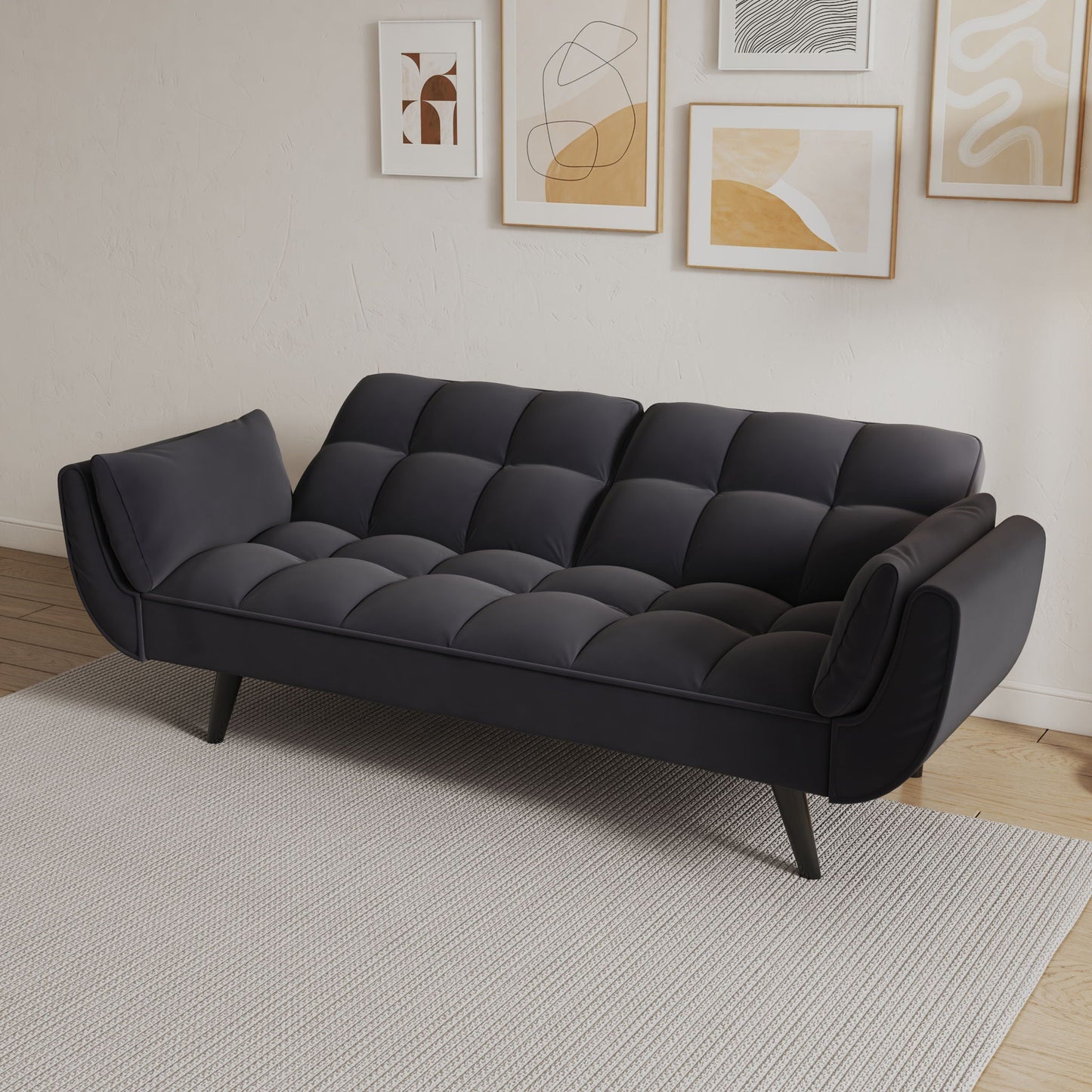 Sofa Soft Two Armrests Throw Pillow Pillow Comfortable Fit Apartment Bedroom Small Space- Unique Piece Furniture- {{Product type}}