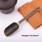 Carved Fu Character Auspicious Clouds Pattern Tea Shovels - Xiangyun Antique Brass - Tea Accessories
