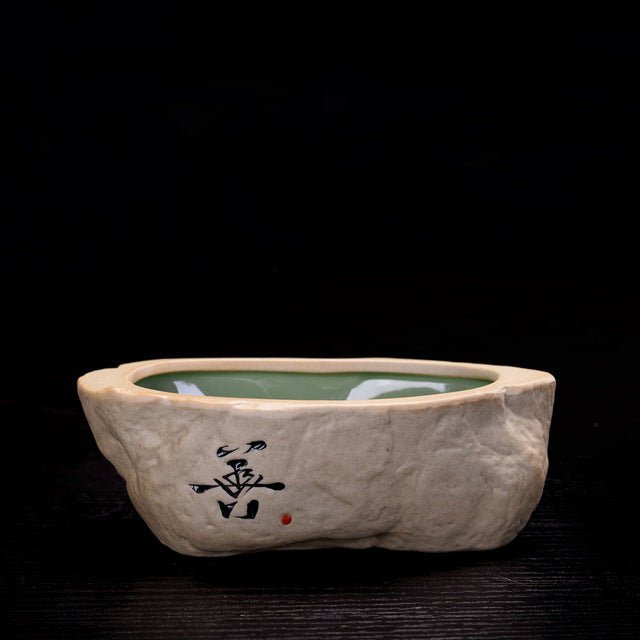 Creative Retro Stoneware Hydroponic Flower Pot - C sclausura - flower pot