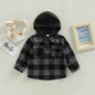 Autumn Kids Shirt Coats grey black 3T