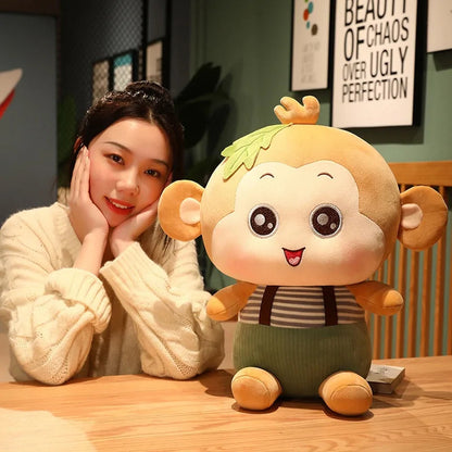 Sitting Monkey Plush Toys - Kia Day Design