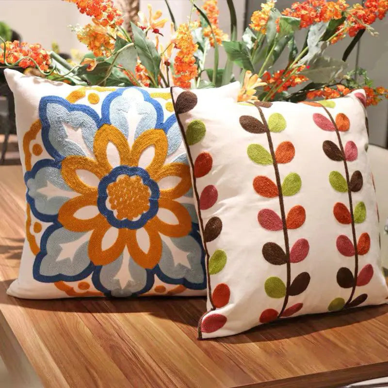 American Cotton Decorative Pillow Cover for Sofa Kia Day Design