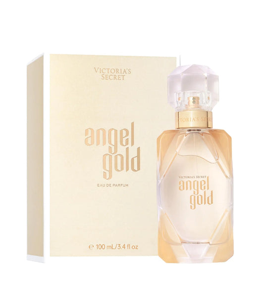 Victorias Secret Angel Gold Eau de Parfum Notes of Sparkling Bergamot Gardenia & Musk Perfumes for Women (3.4 oz) Kia Day Design