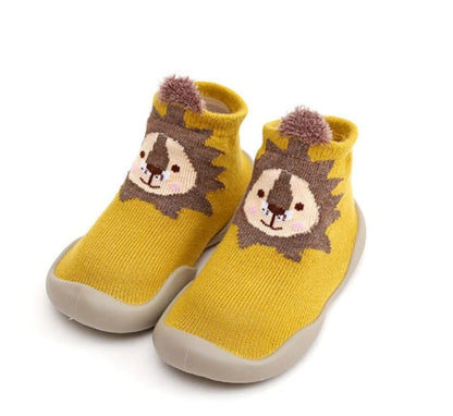 Unisex Baby First Shoes Yellow Lion