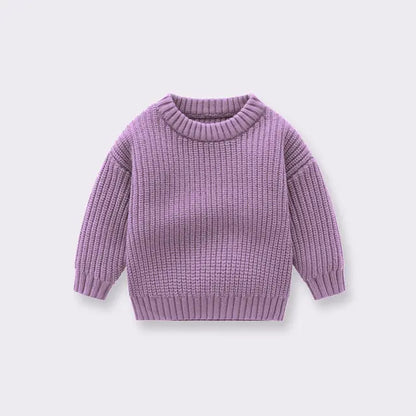 Knitted Sweater Baby Outerwear Purple 6-12M 73cm