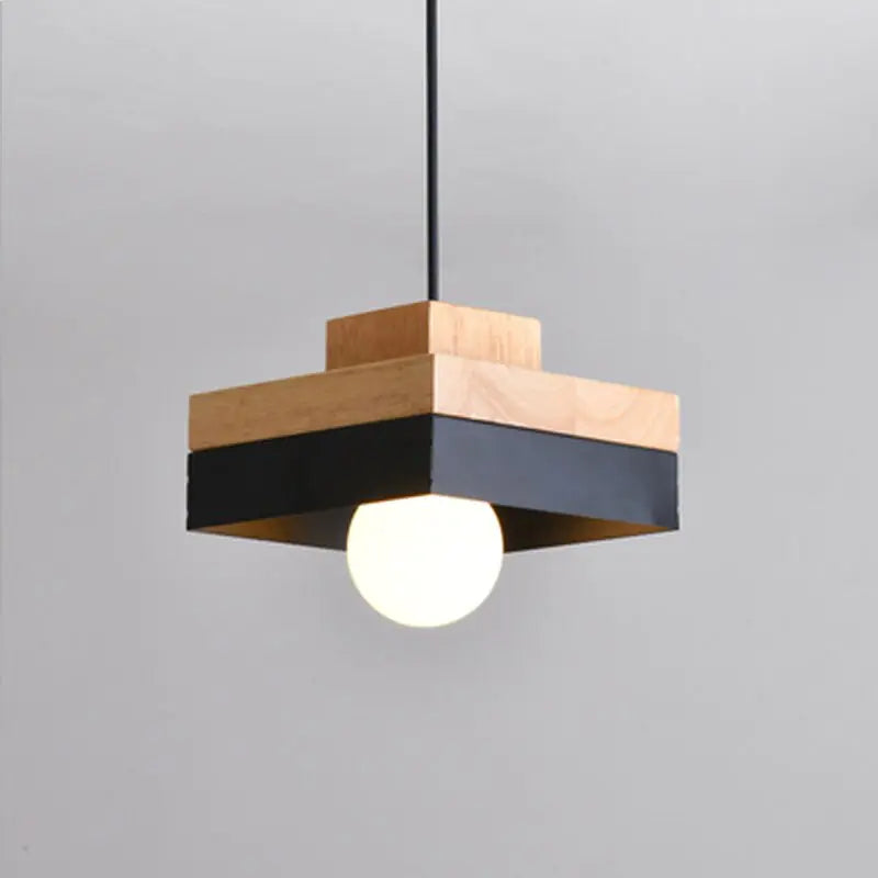 Modern Style Wooden Acorn Chandelier