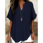 Women's Loose Ice Silk Shirt