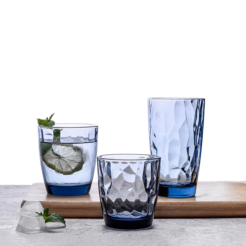Imported Colorful Diamond Glass Water Cup (No Lid) Kia Day Design