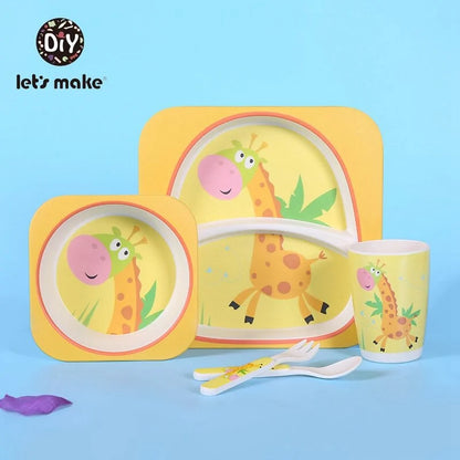 Childrens Eco-Friendly Bamboo Fiber Dishes