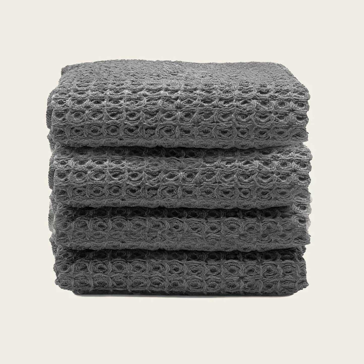 Sedona Australian Cotton Waffle Towels - Charcoal Hand Towels (set of 4) - Home - Bath