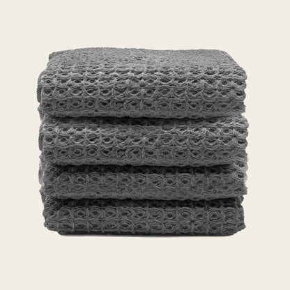 Sedona Australian Cotton Waffle Towels - Charcoal Hand Towels (set of 4) - Home - Bath