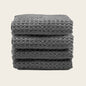 Sedona Australian Cotton Waffle Towels - Charcoal Hand Towels (set of 4) - Home - Bath