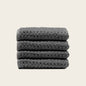 Sedona Australian Cotton Waffle Towels - Charcoal Washcloths (set of 4) - Home - Bath
