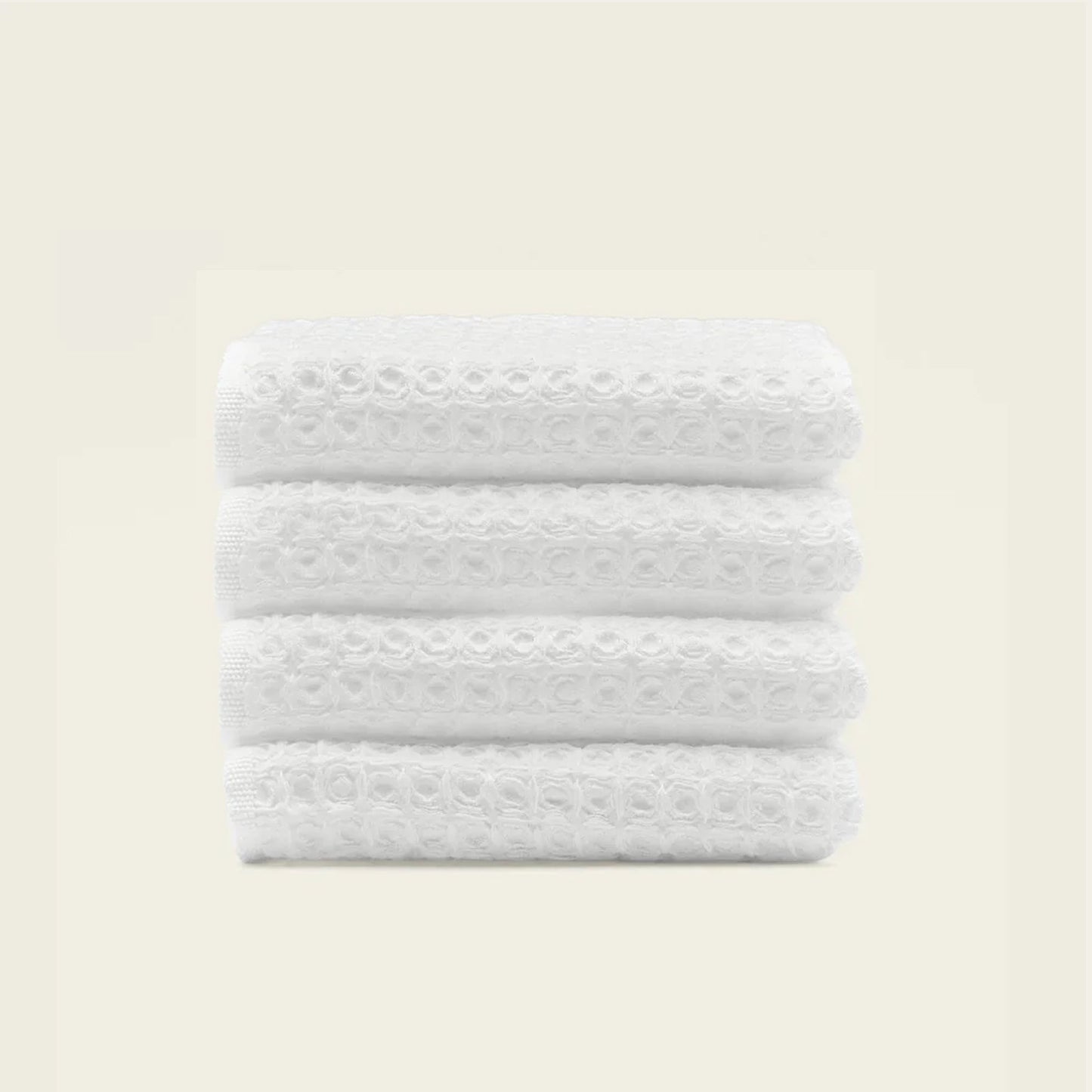 Sedona Australian Cotton Waffle Towels - White Washcloths (set of 4) - Home - Bath