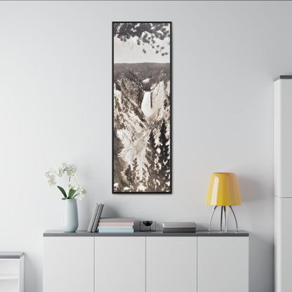 Artists Point Yellowstone Gallery Canvas Wraps Vertical Frame 20″ x 60″ 1.25" Black